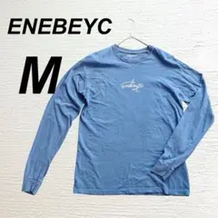 ⭐️エネベイク⭐️ ロゴ入り Tシャツ Mサイズ ブルー　メンズ　ゆる　シンプル