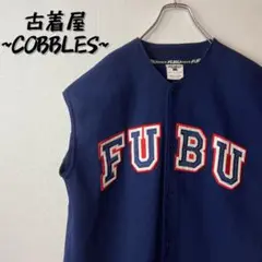 【オールシーズン使える1枚◎】FUBUゲームシャツ古着ビッグ刺繍ロゴ羽織にも◎