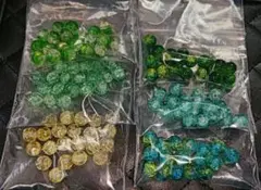 クラック ガラスビーズ まとめ売り