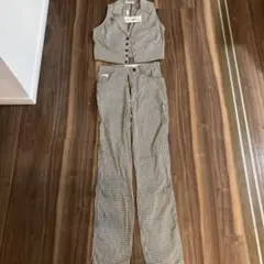 KRIZIA JEANS チェック柄セットアップ