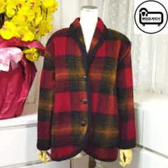 美品 L 2L 90s ウールリッチ ショールカラー ジャケット コート