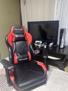PRO RACING ゲーミングチェア 黒/赤 価格が下がりました