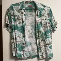 CHAPANIC アロハシャツ 半袖 グリーン系