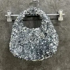 H&M スパンコール ハンドバッグ