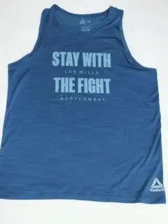 LES MILLS BODYCOMBATデザインダークグレータンクトップMサイズ