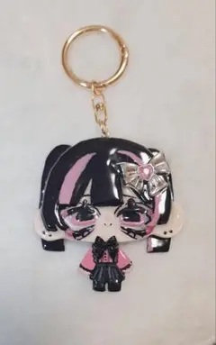 【☆再販☆】オリキャラ石粉粘土ストラップ ピンク地雷ちゃん