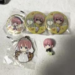 五等分の花嫁∬ 五等分の花嫁 中野一花 缶バ ラバーキーホルダー ガチャ