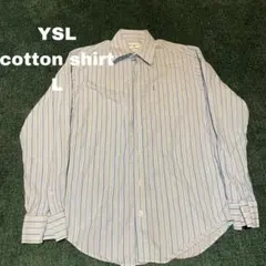 ★YSL イブサンローラン ストライプシャツ 古着