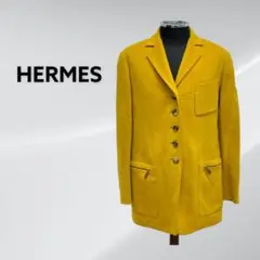 HERMES エルメス ヴィンテージ カシミヤ100% テーラードジャケット