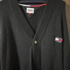 TOMMY JEANS ブラックカーディガン M
