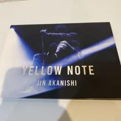 赤西仁　JIN AKANISHI YELLOW NOTE Blu-ray/DVD