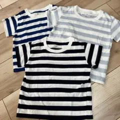 【無印良品】ボーダーTシャツ 80サイズ 3枚セット