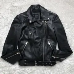 ZARA ザラ ダブル ライダース ラムレザー XSサイズ