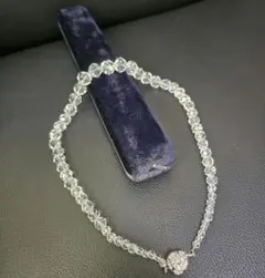 【美品】本水晶ネックレス アクセサリー 箱付き!