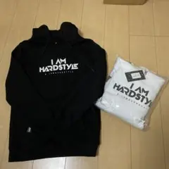 I AM HARDSTYLE ブラックパーカー ホワイトパーカー　2個セット