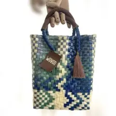 Woven ウーヴン　メルカドバッグ　ミニトート　美品　かごバッグ　メキシコ