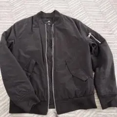 H&M ブラック MA-1 フライトジャケット