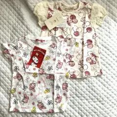 新品未使用　MY MELODY マイメロ　チェリー半袖Tシャツ セット　90
