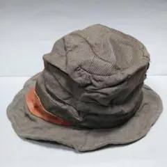 カシラCA4LA日本製カッコイイ オシャレ ハットHATカーキ美品DECHOデコ