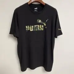 PUMA プーマ 迷彩ロゴ Tシャツ Lサイズ