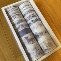 マスキングテープ◆少女的祈祷◆ブルー系◆海外マステ◆糖詩◆新品