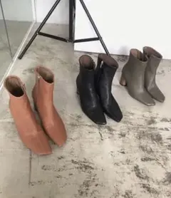 AMERI WOOD CIRCLE HEEL BOOTS ※29日限定価格