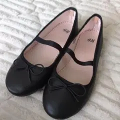 H&M ブラック バレリーナシューズ20cm