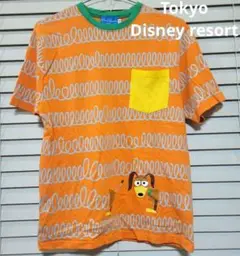 ディズニーリゾート 限定 トイストーリー スリンキー Tシャツ 胸ポケット S
