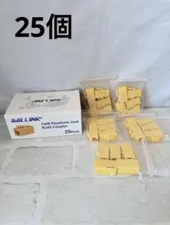 ✨RJ45 Cat6 キーストーンカプラー LAN ケーブル用 中継 コネクタ