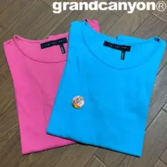 【美品】GRANDCANYON Uネックカットソー 2枚セット 日本製