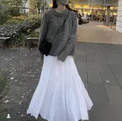 セシリーバンセン レア アラン ニット グレー S 極美品 丸林広奈 神崎恵
