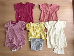 【5点セット】ベビー服 60-80cm ユニセックス ロンパース 2〜6ヶ月