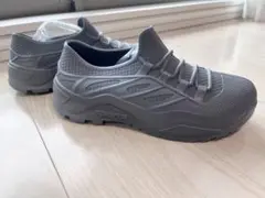 スポーツシューズ風レインシューズ（グレー・24.5cm）