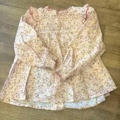 après les cours 花柄シャーリングブラウス