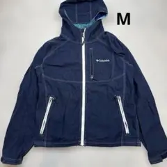 コロンビア　リネン55%コットン45% ジップアップパーカー　Mサイズ