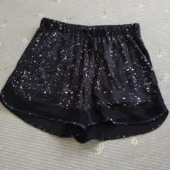 ブラックホワイトスペックショーツ M