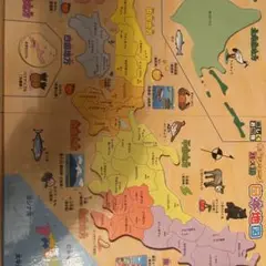 日本地図 木製パズル 幼児から小学生