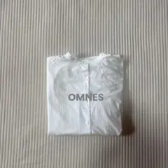 omnes オムネス バッグギャザーワイドシャツ　ブラウス　ホワイト
