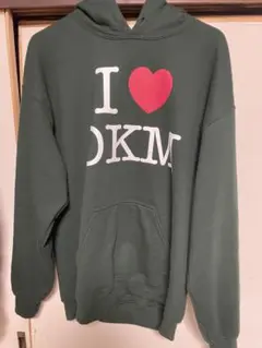 I ♥ OKM ダークグリーン パーカー