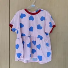 新品　しまむら　juo あいり　ハートチュニック　ペプラム　Tシャツ　100