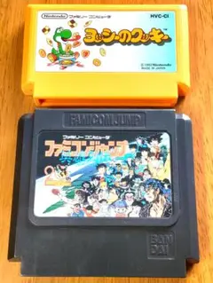 美品　FCソフト2本　ファミコンジャンプ＋ヨッシーのクッキー