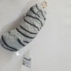 アニマルしっぽぶるぶるカラビナ付き　キーホルダー　アメショー　サバトラ