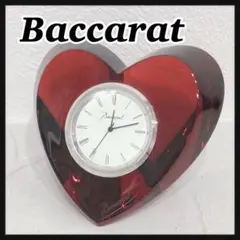 美品希少！【Baccarat】バカラ クロック ハート レッド 極美品✨バカラ クリスタルガラス ハート ネックレス チョーカー
