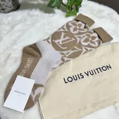 LOUIS VUITTON　レーシーモノグラムソックス　シルクポーチ付　未使用品 LOUIS VUITTON レーシーモノグラムソックス シルクポーチ付 未