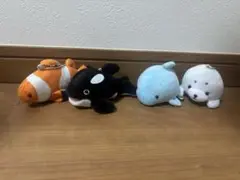 クマノミ　シャチ　イルカ　アザラシ　ぬいぐるみ　マスコット