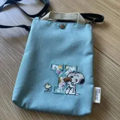 【再お値下げ】スヌーピー刺繍ショルダーバッグ