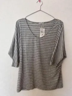 グレー ドルマンスリーブ Tシャツ Lサイズ