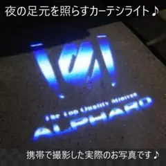 【格安】アルファード ブルー カーテシライト カーテシランプ LED 2個