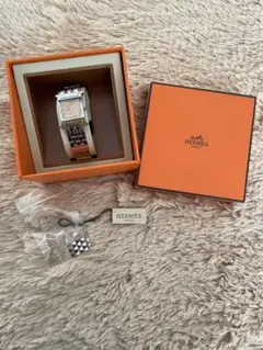 本物HERMES 腕時計 レディース エルメス Hウォッチ