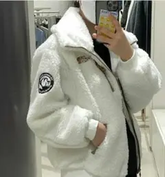 ★新品未使用 ノースフェイスアイボリー M リモフリースジャケット レディース